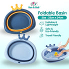 Foldable Children Washbasin | Portable travel Baby basin Silicone Folding Outdoor face washing - Boo & Bub