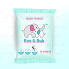 10pcs - Baby Hand Mouth Wipes / Cleaning Wet Tissue | Alcohol-free, paraben-free, fragrance-free wipe / Tisu Basah Bayi - Boo & Bub