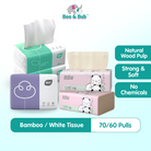 3ply 70 sheets Bamboo Tissue | Soft Facial Tissue Paper Healthy Environmental Friendly Towel 纯竹浆抽纸 - Boo & Bub
