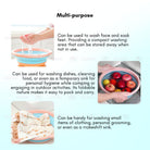 Foldable Children Washbasin | Portable travel Baby basin Silicone Folding Outdoor face washing - Boo & Bub