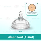 Boo&Bub Silicone Baby Bottle Wide-neck Anti-flatulence Bayi Botol Susu with straw BPA FREE - Boo & Bub