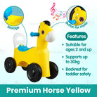 Kids Balancer Bike | Lightweight Baby Balancer Scooter Four wheel Tricycle Ride on Bicycle Outdoor game - Boo & Bub