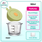Boo&Bub Children's Complementary Food Bowls Children's Transparent Lunch Boxes Baby Glass Food Storage Containers - Boo & Bub