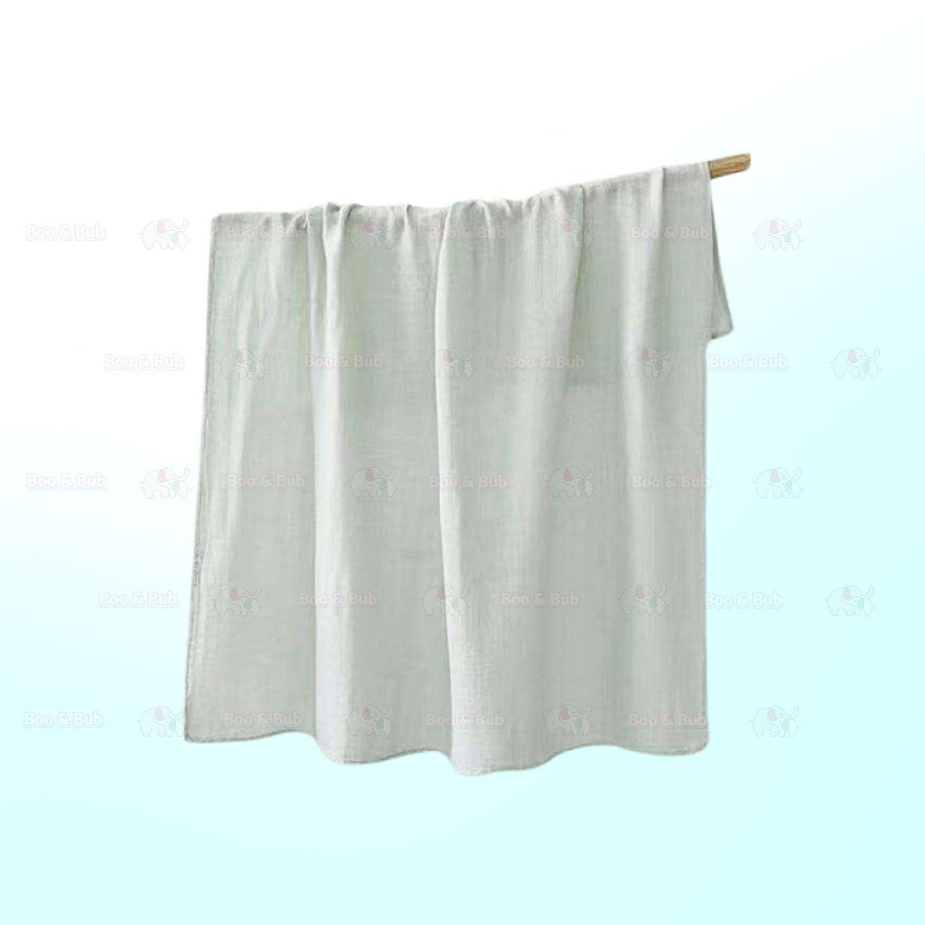 Newborn Baby Muslin Swaddle | Infant bamboo Soft Cloth Nursing Towel Blanket | Kain Lampin Kain Selimut Kain Bedung - Boo & Bub