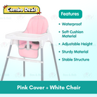 Boo&Bub 2 in 1 Baby Chair Height Adjustable Infant Baby High Chair With Safety Belt Cushion Baby Chair Dining Kerusi - Boo & Bub