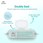 Boo&Bub 80pcs Non alcohol BABY WIPES Wet Tissue Baby wet wipe multipurpose tisu basah baby tissue basah wet tisu 婴儿湿纸巾 - Boo & Bub