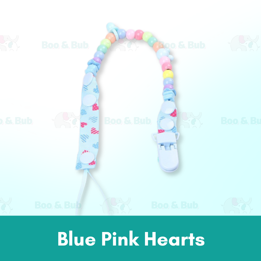 Boo&Bub Cute Cartoon Baby Pacifier Clip | Soother Holder Chain Nipple Holder for Baby Print Child Clips Gift kids - Boo & Bub