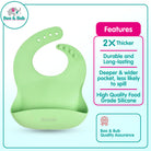 Boo&Bub Baby Stainless Steel Tableware Set 5pcs BPA-Free Silikon Hisap Anti-Tumpah Set Pinggan Mangkuk Bayi 儿童餐具 吸盘防滑 - Boo & Bub