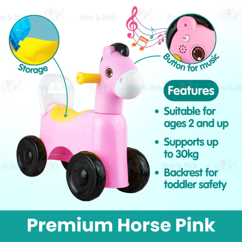 Kids Balancer Bike | Lightweight Baby Balancer Scooter Four wheel Tricycle Ride on Bicycle Outdoor game - Boo & Bub