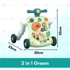 Baby Walker | Stand-to-Sit Trolley High Quality Kids Gift For Toddler Learning Walk Music Piano Phone Drawing Toy - Boo & Bub