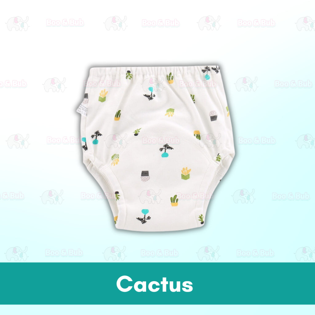6 Layer - Boo&Bub Waterproof Reusable Cotton Baby Training Pant | Infant Shorts Underwear Cloth Diaper Nappies Panties - Boo & Bub