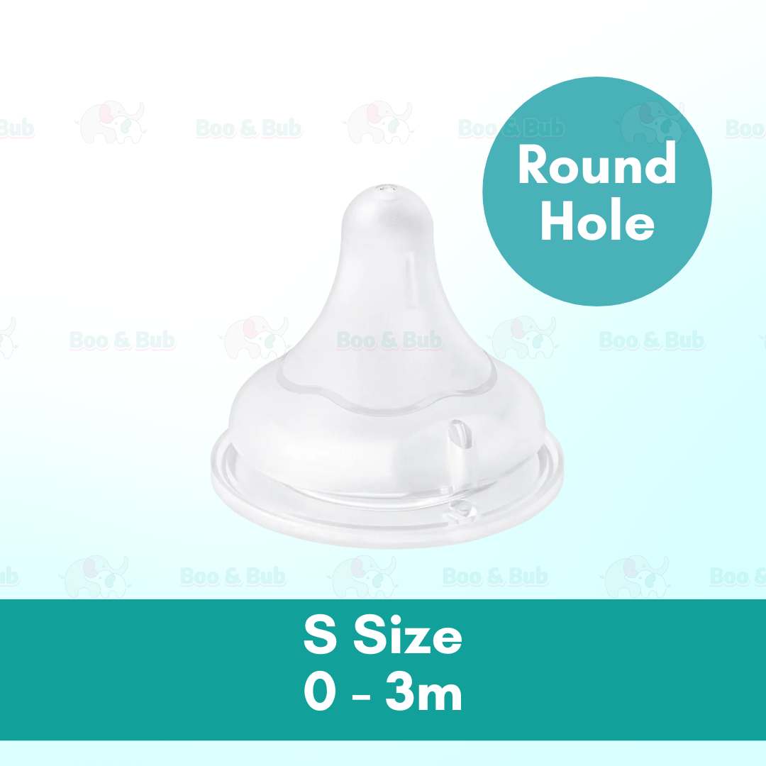 Wide Neck Baby Puting Teat (Anti Colic) | Replacement Nipple Bottle Silicone Botol Susu BPA Free Lembut - Boo & Bub