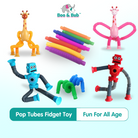 Boo&Bub Pop Tubes Fidget Toy Autism Toys Sensory Stretch Tubes Creative Educational Pipe - Boo & Bub