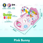 Music Baby Gym Piano Play Mat |  Infant Crawling Activity Bed Toddler Exercise Fitness Rattle | Tilam Mainan Bayi - Boo & Bub