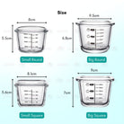 Boo&Bub Children's Complementary Food Bowls Children's Transparent Lunch Boxes Baby Glass Food Storage Containers - Boo & Bub