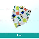 Baby Cotton Triangle Bibs | Toddler newborn Bib With Button | double layers Cartoon Character Animal Print - Boo & Bub