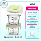 Boo&Bub Children's Complementary Food Bowls Children's Transparent Lunch Boxes Baby Glass Food Storage Containers - Boo & Bub