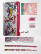 7PCS Kids Cartoon Pencil Case | Gift Set in tote Goodies Bag | Birthday Christmas Gift 学生文具套礼物 Alat Tulisan - Boo & Bub