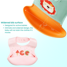 Cartoon Baby Waterproof Bib | Soft Bibs Baby Feeding Dinosaur Kids Girl Boy Adjustable Children Newborn - Boo & Bub