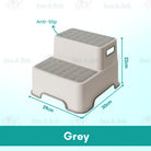 Dual Height Two Step Stool For Kids Toddler's Stool For Potty Training Baby Bathroom Exercise Step Stools - Boo & Bub