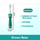 Cartoon Kid Toothbrush | Baby Cleaning Teether Dental Oral Hygiene Care Anti Slide Handle Tooth Brush - Boo & Bub