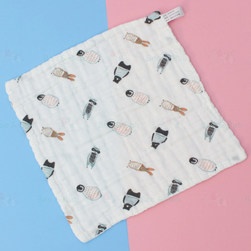 Baby Cotton Soft Six Layers Handkerchief | Newborn Toddler Soft Bath Gauze Feeding Kids Wash 手帕 - Boo & Bub
