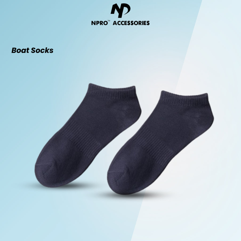 1 Pair Boat Sock | Solid Color Summer Low Cut Non Slip Silicone Back Sock - Boo & Bub