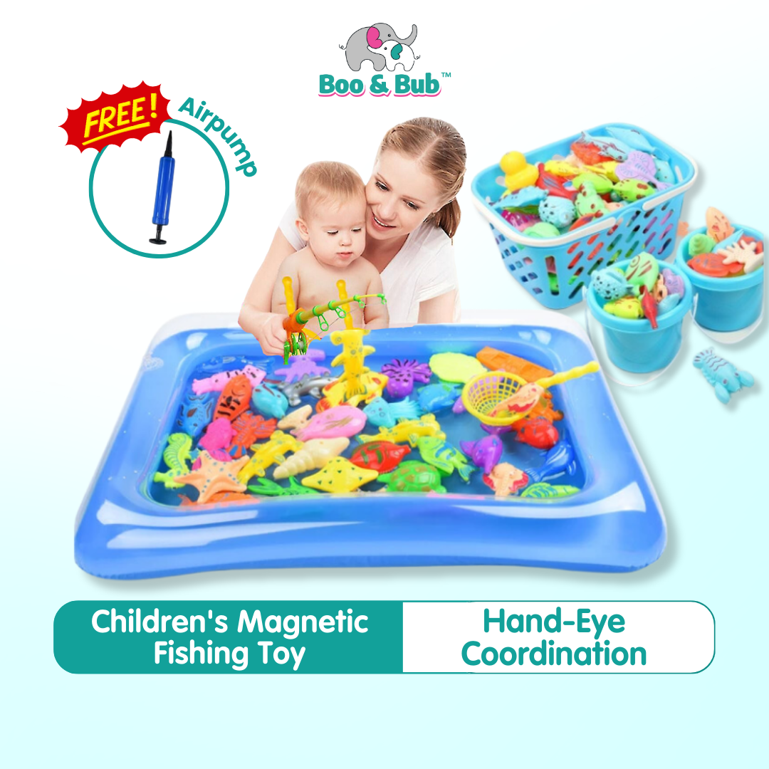 Children's Magnetic Fishing Toy | Parent-child interactive Toys | Kids Fish Baby Bath Toys - Boo & Bub