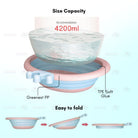 Foldable Children Washbasin | Portable travel Baby basin Silicone Folding Outdoor face washing - Boo & Bub