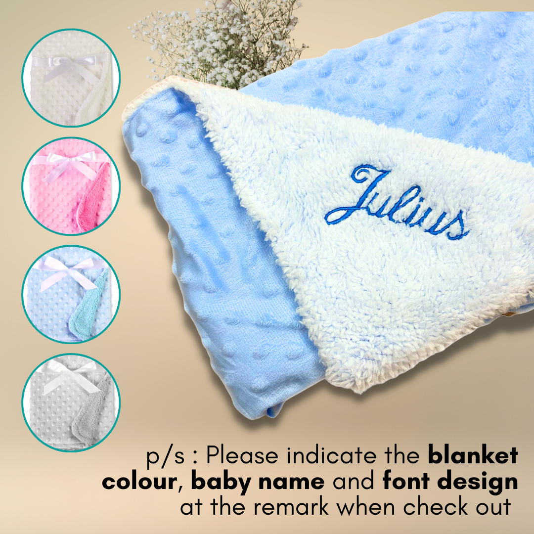 Personalized name embroidery newborn baby gift box set ( SULAM NAMA) - Boo & Bub