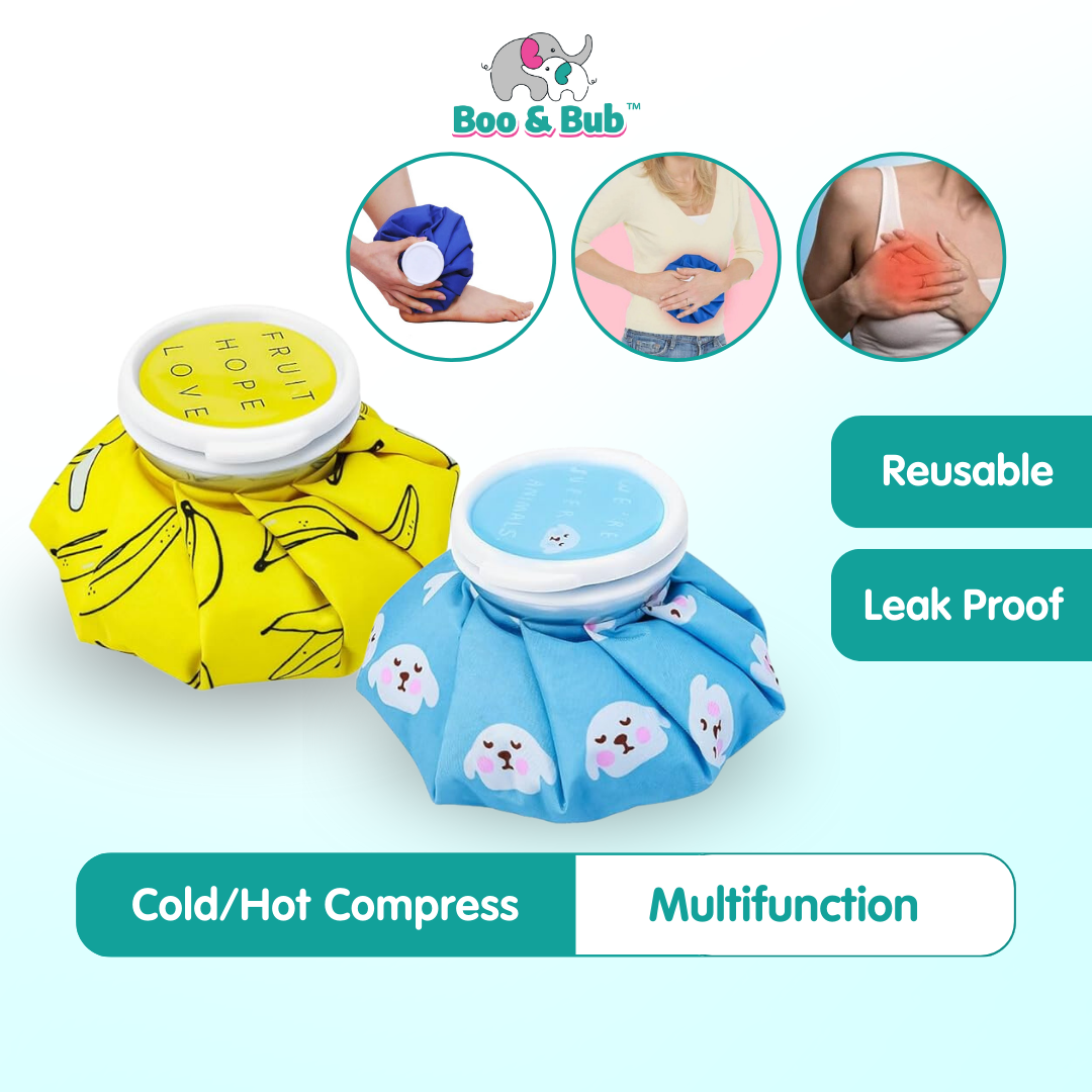 Reusable Hot water bag cold compress ice pack| Physiotherapy Cold Pain Breastfeeding Relief Heat Pack Injury - Boo & Bub