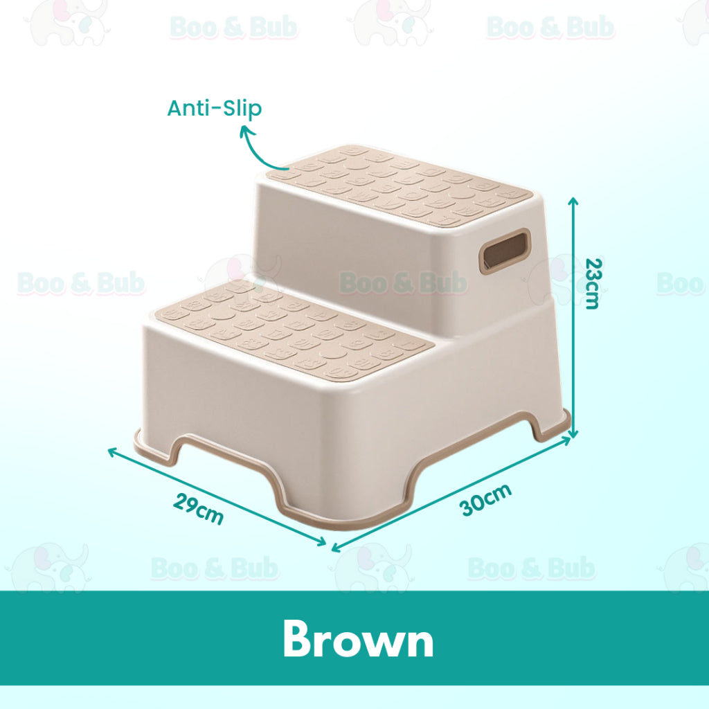 Dual Height Two Step Stool For Kids Toddler's Stool For Potty Training Baby Bathroom Exercise Step Stools - Boo & Bub