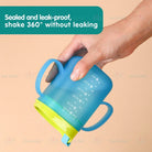 280ml Double Layer Kids Water Bottle | Cute Christmas Deer Glass Cup Creative Children's Cups Baby Feeding Gift - Boo & Bub