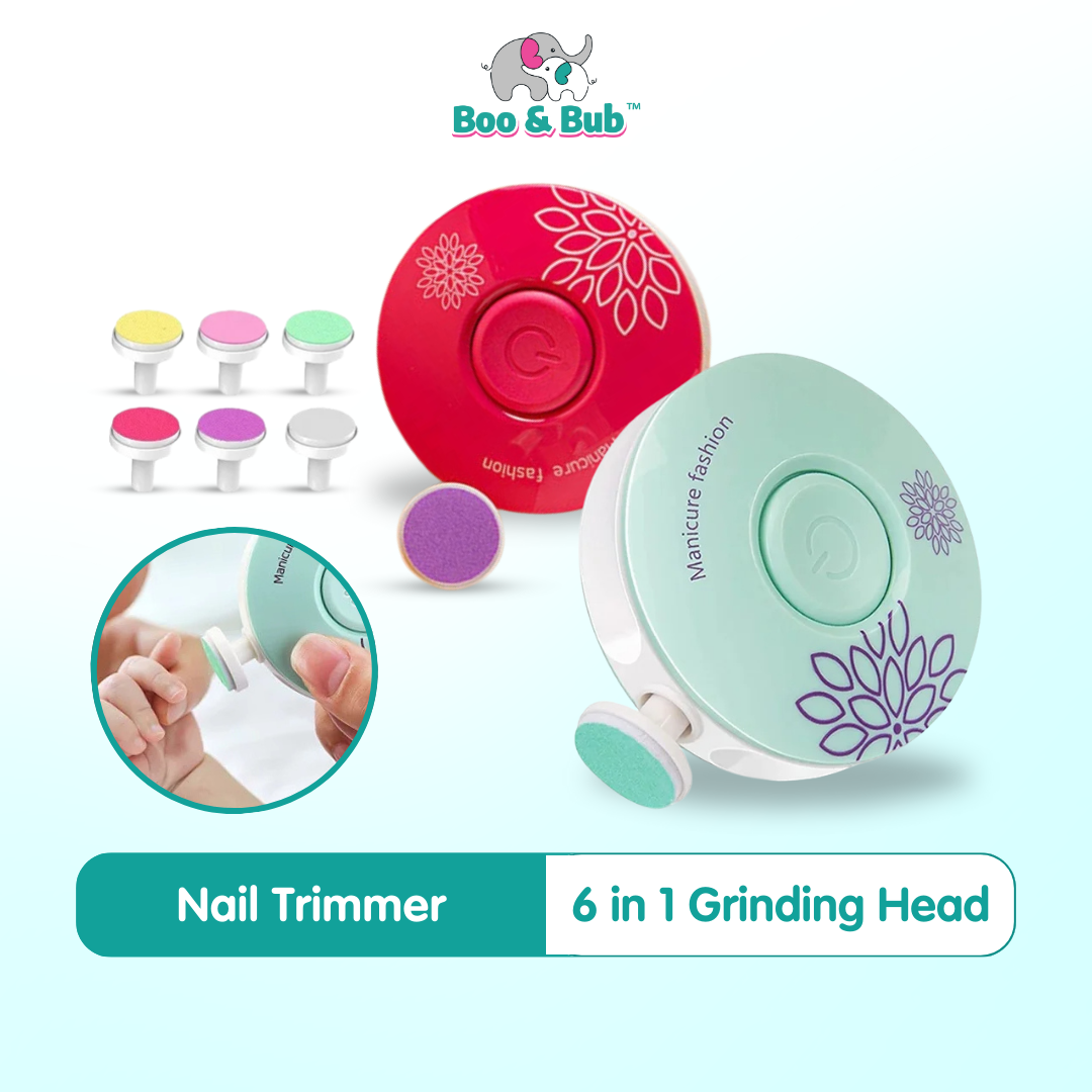 Electric Baby Nail Trimmer | Kids Scissors Infant Nail Care Safe Nail Clipper Cutter For Nail grooming - Boo & Bub