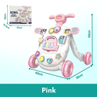 Baby Walker | Stand-to-Sit Trolley High Quality Kids Gift For Toddler Learning Walk Music Piano Phone Drawing Toy - Boo & Bub