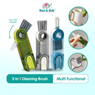 3 in 1 bottle brush baby bottle brush bottle cap cleaning brush kitchen tools berus botol milk bottle brush set 奶瓶刷子 - Boo & Bub