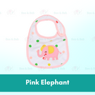 Boo&Bub Newborn Cute Print Bib | Baby Bib With Button | double layers Cartoon Character Animal - Boo & Bub