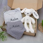 Personalized name embroidery newborn baby gift box set ( SULAM NAMA) - Boo & Bub