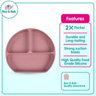 Baby Silicone Dining Set | Suction Plate BPA Free Microwavable Bowl Food Grade Training Dinning Tableware - Boo & Bub
