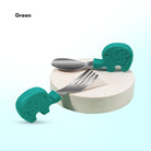 2PCS Soft Silicone Baby Spoon Set | Baby Infact Tableware Feeding Dishes Tableware For Kids Learn To Eat Training - Boo & Bub