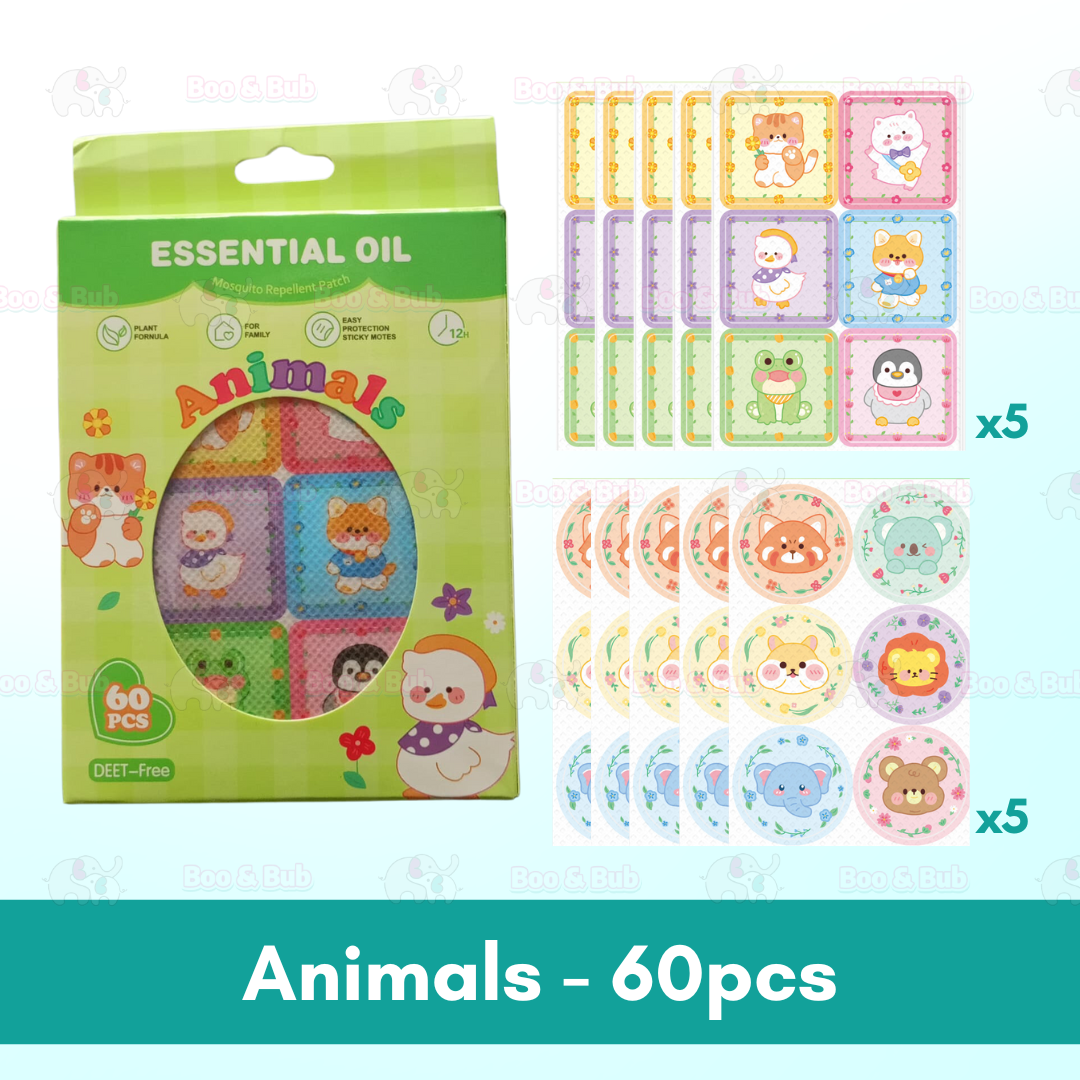 Boo&Bub Baby Mosquito Repellent Patch Anti mosquito sticker Ubat Nyamuk Penghalau Nyamuk Essential Oil sticker 防蚊贴 驱蚊贴 - Boo & Bub