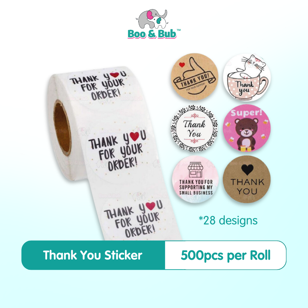 Small Thank You Sticker - Boo & Bub
