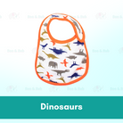 Boo&Bub Newborn Cute Print Bib | Baby Bib With Button | double layers Cartoon Character Animal - Boo & Bub