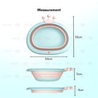 Foldable Children Washbasin | Portable travel Baby basin Silicone Folding Outdoor face washing - Boo & Bub