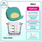 Boo&Bub Children's Complementary Food Bowls Children's Transparent Lunch Boxes Baby Glass Food Storage Containers - Boo & Bub