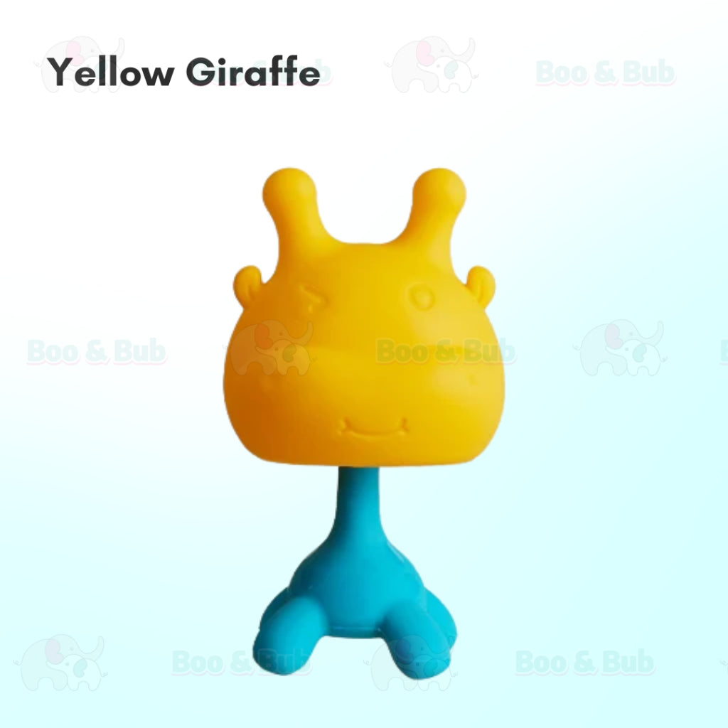 Boo&Bub Baby Teether Toys Rattle Mushroom Shape Baby Teether Silicone - Boo & Bub