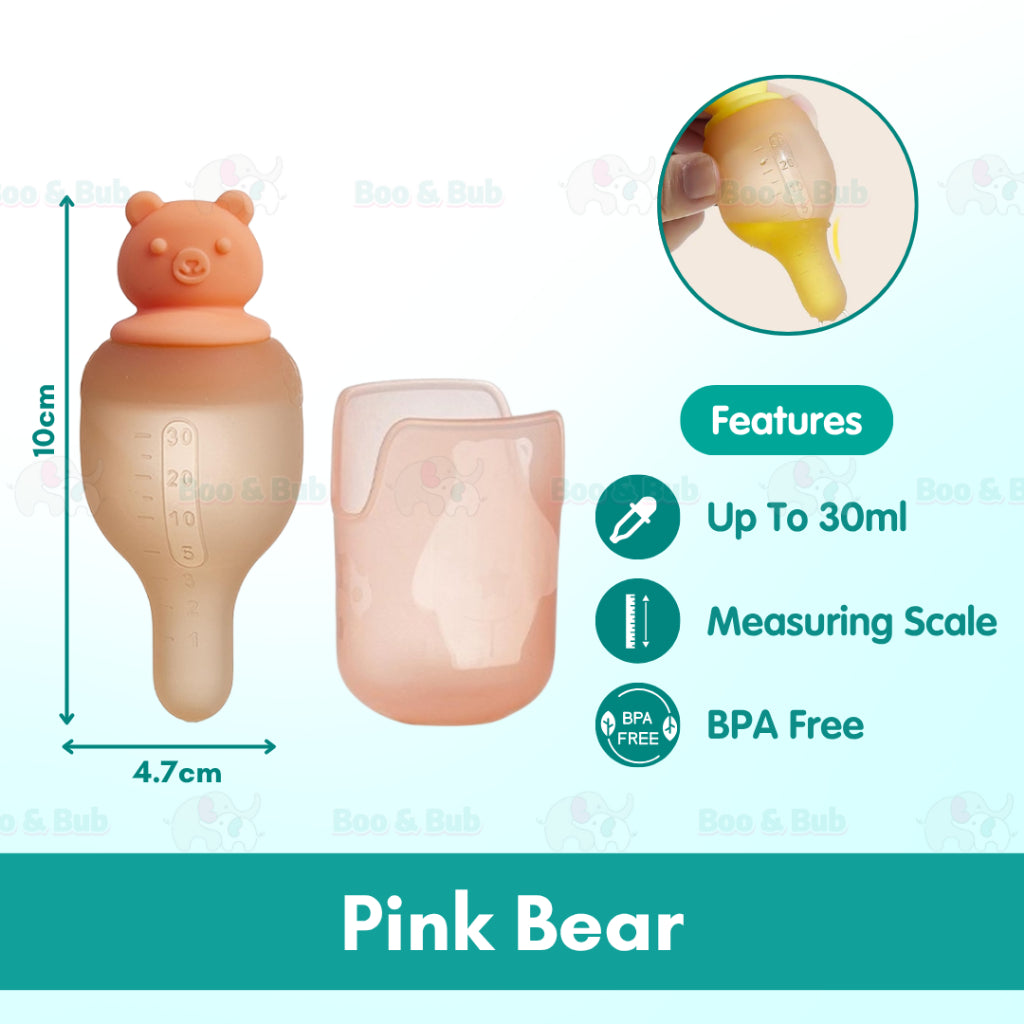 Baby Feeding Dispenser | Kid Toddler Needle Medicine Feeder Squeeze Medicine Dropper Dispenser Pacifier - Boo & Bub