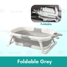 Baby Foldable Bath Tub | Non-Slip Thermometer Bathtub Baby Swim Tubs Bath Body Wash Portable Safe Kid - Boo & Bub
