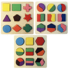 Wooden Educational Toys Kids Early Learning Montessori Building Blocks  | mainan edukasi - Boo & Bub