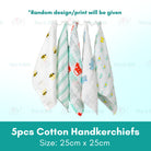 Baby Cotton Soft Six Layers Handkerchief | Newborn Toddler Soft Bath Gauze Feeding Kids Wash 手帕 - Boo & Bub